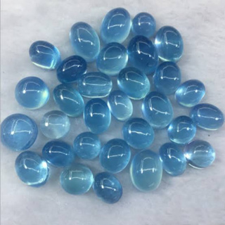 1 Pc Natural Aquamarine 1-2 cm size Wholesale Price Stone Cabochons Handmade And hand polished for Making Jewelry