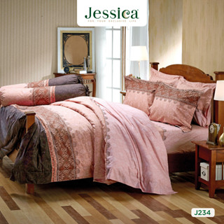 Jessica Cotton mix J234 ชุดเครื่องนอน ผ้าปูที่นอน ผ้าห่มนวม เจสสิก้า พิมพ์ลายได้อย่างประณีตสวยงาม