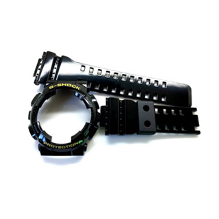กรอบสาย G-SHOCK แท้✅ สีดำเงาฟอนต์ทอง ใส่กับรุ่น GA-100 ,GA-110 ,GA-120 ,GA-140 ,GAX-100 ,GD-100 ,GD-120