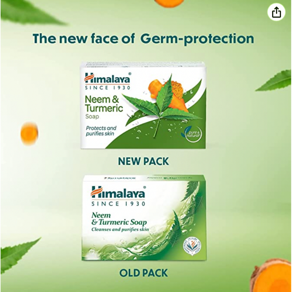 Himalaya Neem & Tumeric Soap 75 g. สบู่หิมาลายารักษาสิวสกัดจากสะเดาและขมิ้น