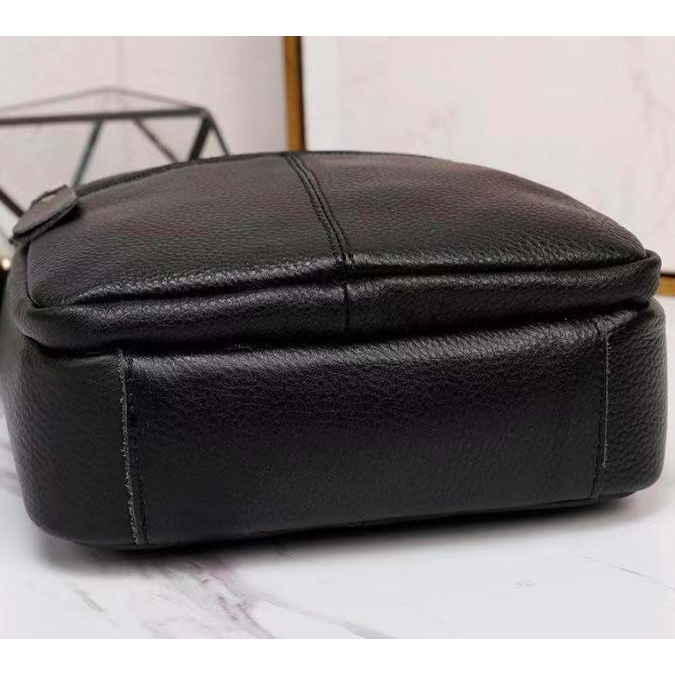 กระเป๋าสะพายข้าง Messenger Bag  หนังแท้ 100%     พร้อมส่ง !!  รุ่นSPB01