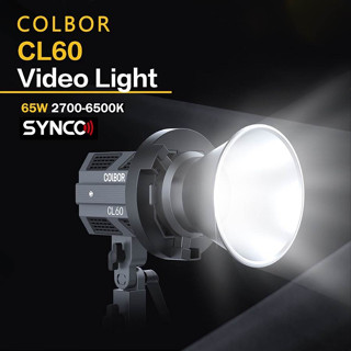 Synco colbor CL60 LED Video Light COB 65W ปรับได้2สี 2700K-6500K รับประกัน 1ปี