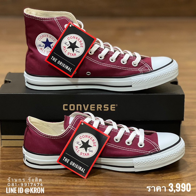 ลิขสิทธิ์แท้ 100% CONVERSE ALL STAR CLASSIC MAROON IMPORT JAPAN