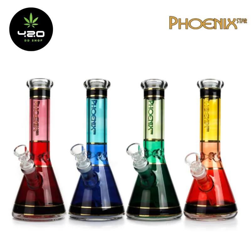 Phoenix Star Colorful Beaker Bong 10 Inches