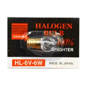 หลอดไฟฮาโลเจน halogen bulb 6V-6W หลอดไฟ YAMAHA 300% แหลม (1หลอด)