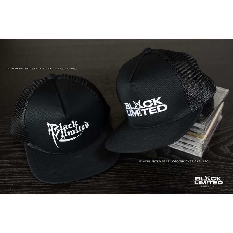 Blacklimited Star Logo & 13th Logo Trucker Cap