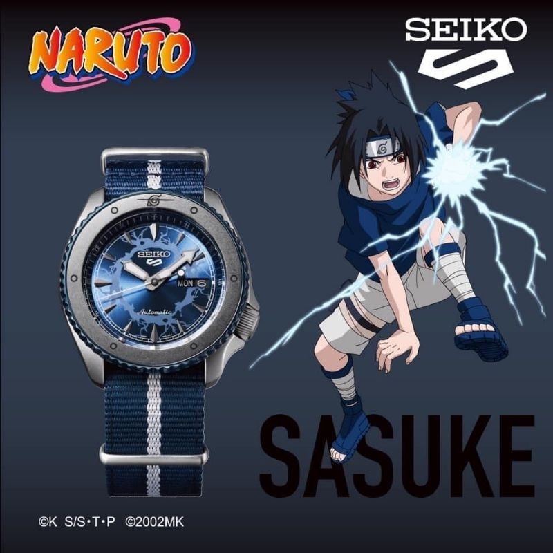 (สินค้าพร้อมส่ง) นาฬิกา SEIKO 5 SPORTS NARUTO &amp; BORUTO LIMITED EDITION รุ่น SRPF69K1 (SASUKE)  ของแท้ป้าย​ kingpower