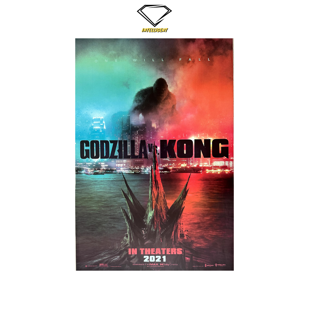 💎Intelligent | โปสเตอร์ Godzilla vs. Kong | ขนาด 23.5x34.5 นิ้ว | x 1 แผ่น ก็อดซิลล่า โปสเตอร์หนัง โปสเตอร์นักแสดง