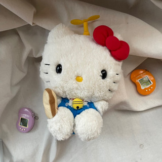 ตุ๊กตาคิตตี้xโดเรม่อน🐈Doraemon Hello kitty ถือขนมปังความจำดี หายากมากกก งานปี 2015🌟6นิ้ว