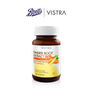 Vistra Finger Roots Extract 240Mg   วิสตร้า สารสกัดกระชายขาว 240มก. 30แคปซูล