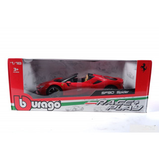 โมเดลรถเหล็ก 1/18 Ferrari SF90 Spider [Bburago]