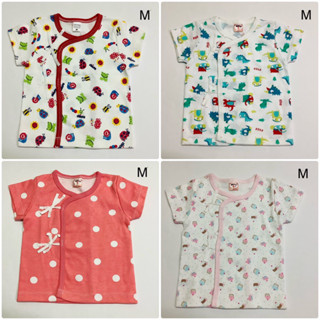 เสื้อป้ายแขนสั้นเดี่ยว ผ้า cotton 100% size M