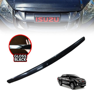 คิ้วฝากระโปรงหน้า คิ้วฝากระโปรง รุ่น อีซูซุ ดีแม็ก ISUZU DMAX D-MAX ปี 2012 - 2015 สีดำ จำนวน 1 ชิ้น