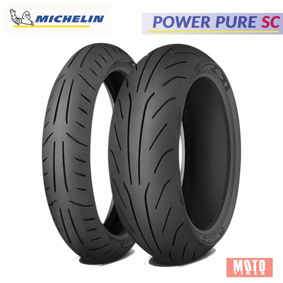 ยาง NEW VESPA / Honda Monkey 125 ยี่ห้อ Michelin Power Pure SC ยางมอเตอร์ไซค์สกู๊ตเตอร์