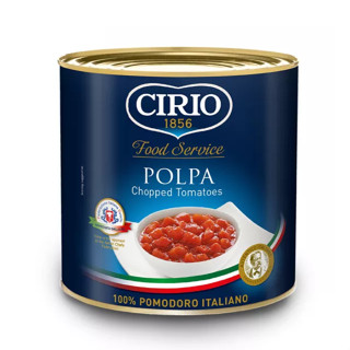 ซิริโอ้ มะเขือเทศสับในน้ำมะเขือเทศ 2500 กรัม - Chopped Tomatoes 2500g Cirio brand