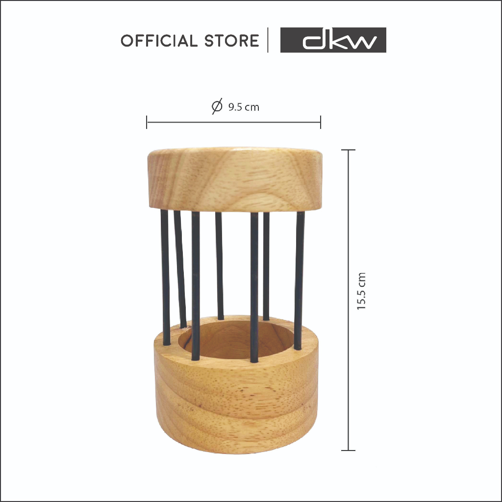 DKW WA-107 ชุดไม้พายผสมอาหาร ทัพพี ตะหลิว ช้อน ส้อม พร้อมฐานไม้ยางพารา ราคา ถูกที่สุด ดีลบีเคเค แกลเลอรีภาพที่ 3