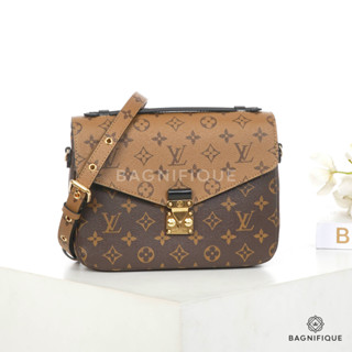 NEW LOUIS VUITTON METIS PM REVERSE MONOGRAM CANVAS GHW MICROCHIP