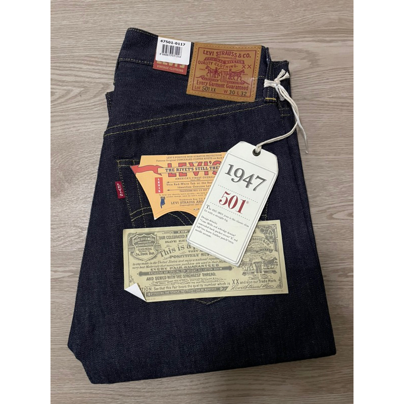 Levis501xx bigE LVC1947made in usa (deadstock) size30x32