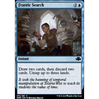 Frantic Search การ์ด Magic The Gathering ของแท้ จากชุด Dominaria Remastered