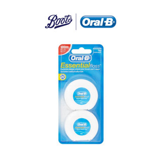 Oral-B ออรัลบี ไหมขัดฟัน เอสเซนเชียล ฟลอส 50 ม. แพ็คคู่