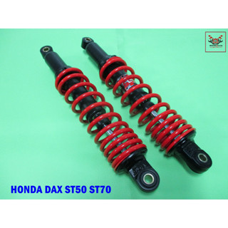 HONDA DAX ST50 ST70 CHALY CR50 CR70 "YSS" REAR SHOCK SET PAIR “BLACK” SPRING "RED"  / โช๊คอัพ โช๊คหลัง กระบอกดำ สปริงแดง