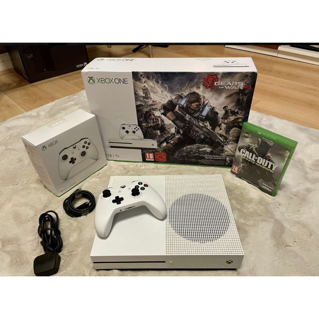 Microsoft Xbox One S 1TB Console White, 1 Controller