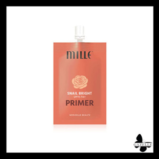 MILLE ไพรเมอร์คอลลาเจน SNAIL BRIGHT PRIMER [6G.]x1ซอง มิลเล่ ไพรเมอร์เบลอผิว เนียนเด้งกระจ่างใส