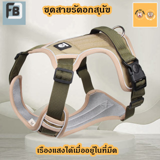 สายรัดอกสุนัข สายจูงสัตว์เลี้่ยง เชือกจูงสุนัข ปลอกคอและสายรัด
