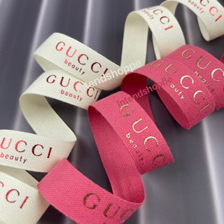 🎀ริบบิ้น gucci beauty กว้าง 1.8cm 🎀 พร้อมส่งกดสั่งได้เลย🎀