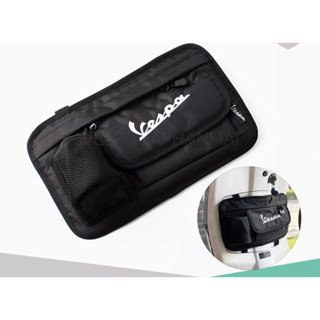 กระเป๋าใส่ของหน้ารถ+เสียบขวดน้ำหรือแก้วน้ำ Vespa LX แท้100%