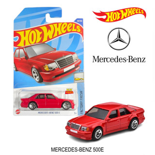 โมเดลรถเหล็ก Hot wheels MERCEDES-BENZ 500E (สีแดง) ลิขสิทธิ์แท้100% โมเดล รถ Hotwheels