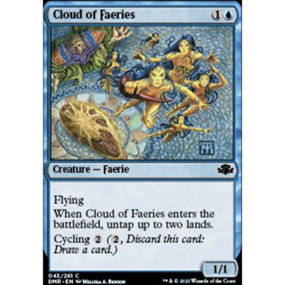 Cloud of Faeries การ์ด Magic The Gathering ของแท้ จากชุด Dominaria Remastered