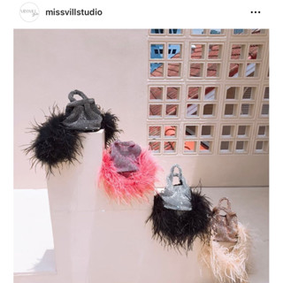 สายขนเฟอร์ Fur strap (MissVillStudio)