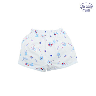 De bon  By Enfant กางเกงขาสั้น สีฟ้า พิมพ์ลายน้องหมี ปาร์ตี้ ไซส์ 80 เหมาะสำหรับเด็ก 6-12 เดือน