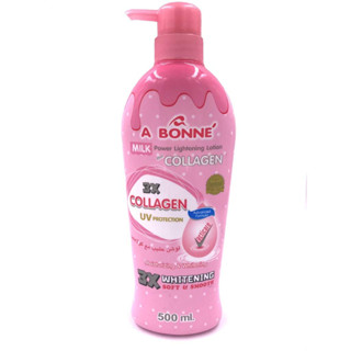 A BONNE LOTION COLLAGEN UV Protection 500ml ไลท์โทนนิ่ง โลชั่น พลัส คอลลาเจน UV 500 มล