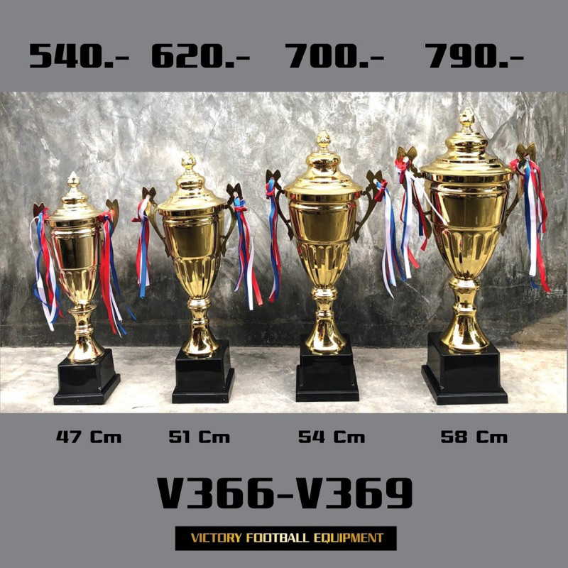 ถ้วยรางวัลL7701/47-51-54-58cm v366-v369