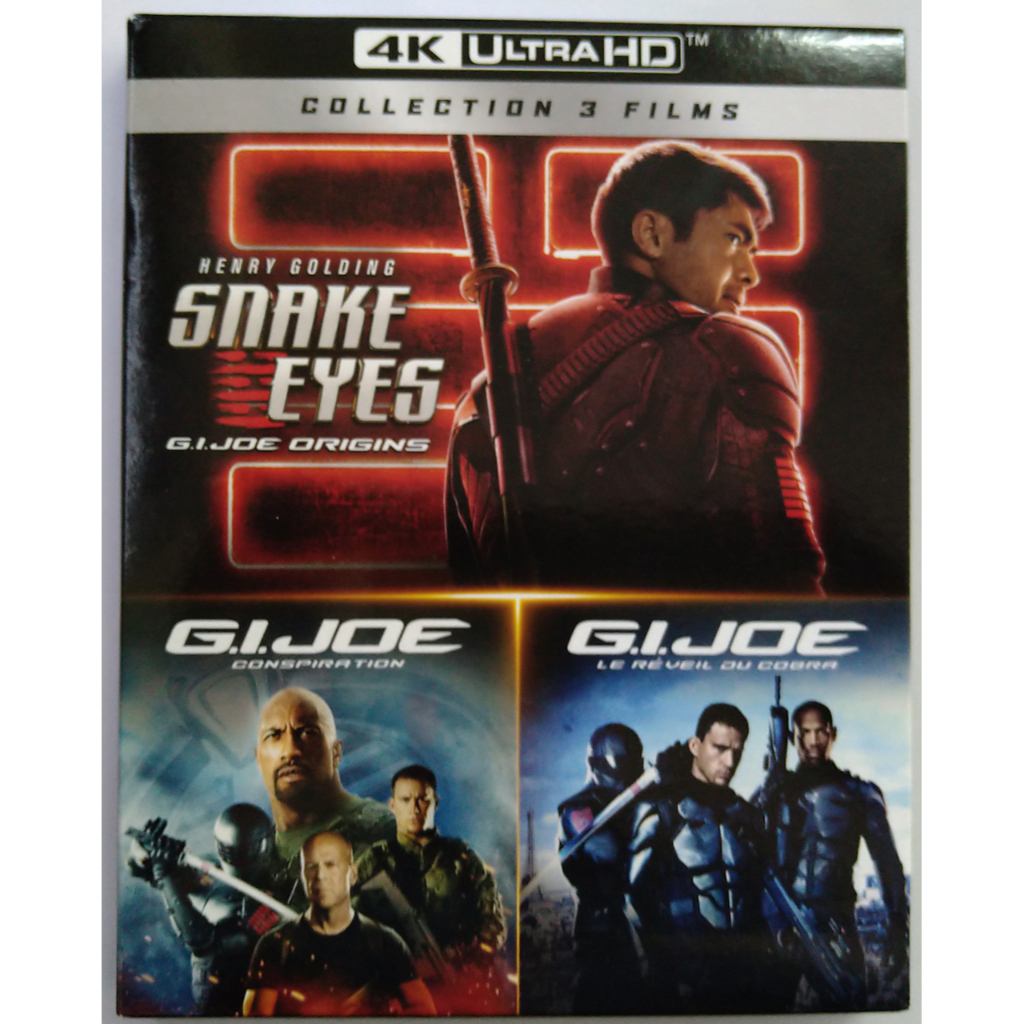 G I Joe collection 3 Films จีไอโจ สงครามพิฆาตคอบร้าทมิฬ 3 Disc 4K