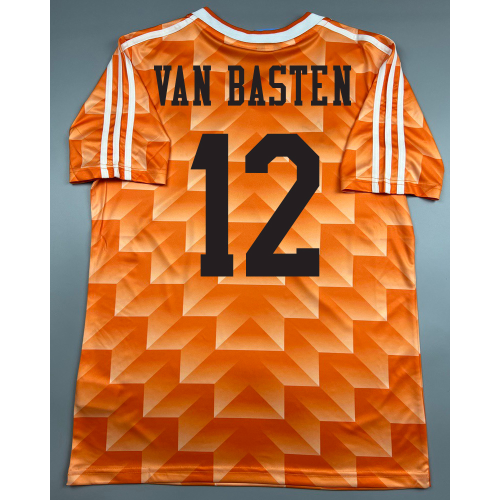 เสื้อบอล ย้อนยุค ทีมชาติ ฮอลแลนด์ 1988 เหย้า Retro Holland Netherlands Home พร้อมเบอร์ชื่อ 10 GULLIT