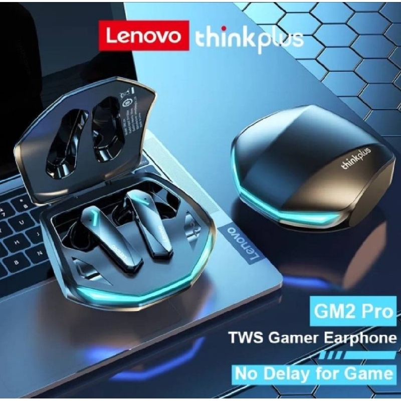 LENOVO หูฟังบลูทูธ TWS GM2PRO หูฟังไร้สายตัดเสียงรบกวน อัจฉริยะ บลูทูธ 5.3