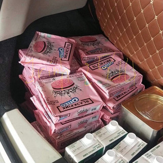 (พร้อมส่ง) โอรีโอ้ Blackpink แบบสุ่มการ์ด Oreo x blackpink ดำชมพู ซองชมพู