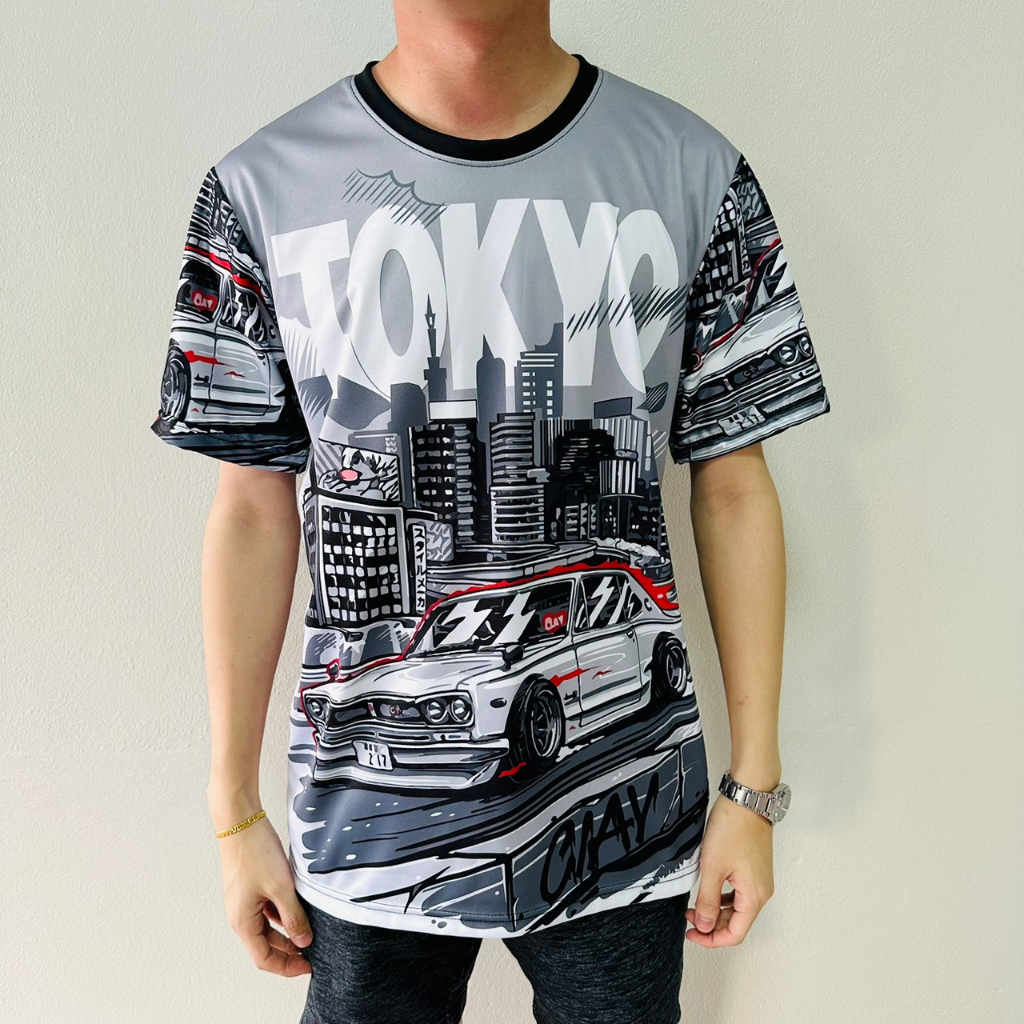 เสื้อยืดลายรถซิ่งสุดคลาสสิคลายใหม่ล่าสุด ราคา ถูกที่สุด ดีลบีเคเค แกลเลอรีภาพที่ 3