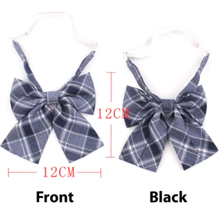 โบว์ หูกระต่าย ผู้หญิง Feminine Plaid Bowtie Casual Bow tie For Women Uniform Collar Butterf Bowknot Adult Check Bow Tie