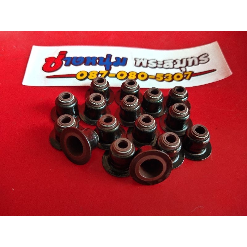 ซีลหมวกวาล์แต่งวีโก้ 1KD 2KD มีบ่า กันหลุด 1ชุด 16ตัว