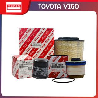 ชุดเช็ตกรองน้ำมันเครื่อง/กรองโซล่า/กรองอากาศ USEFOR รุ่นรถ TOYOTA VIGO