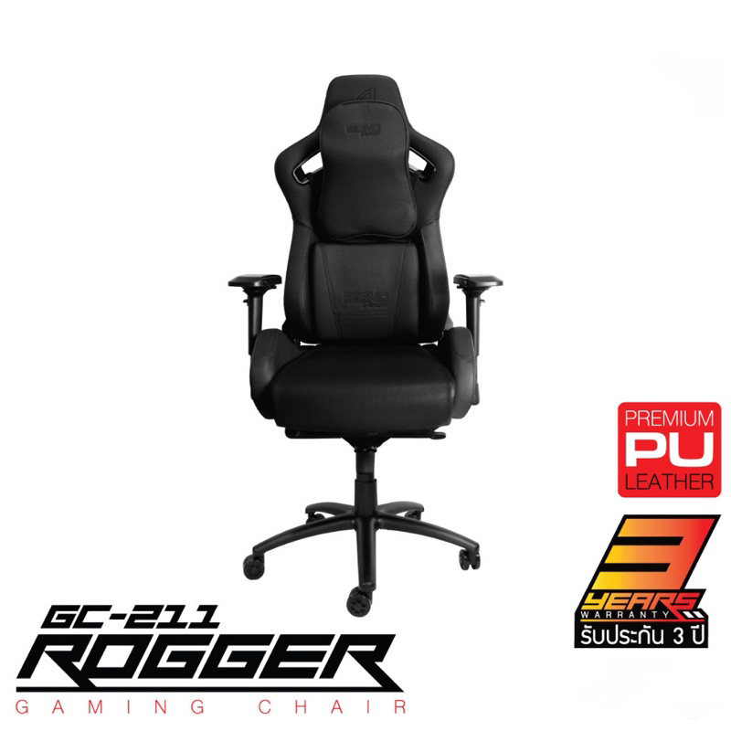 [Coinsคืน15%‼️]SIGNO E-Sport Gaming Chair ROGGER รุ่น GC-211 เก้าอี้เกมส์มิ่ง ตัวใหญ่ เบาะหนานุ่ม นั่งสบาย รับนน.200 กก.