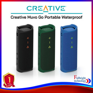 Creative Muvo Go Portable Bluetooth Speaker ลำโพงบลูทูธสำหรับพกพา มีมาตรฐานกันน้ำกันฝุ่น IPX7 รับประกันศูนย์ไทย 1 ปี