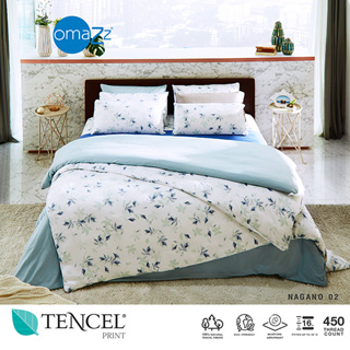 Omazz ผ้าปู 3.5ฟุต 1ชิ้น รุ่น TENCEL PRINT รหัส NAGANO 02