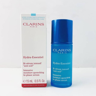 ส่งฟรี CLARINS Hydra-Essentiel Bi-Phase Serum 15ml เซรั่ม AUG02