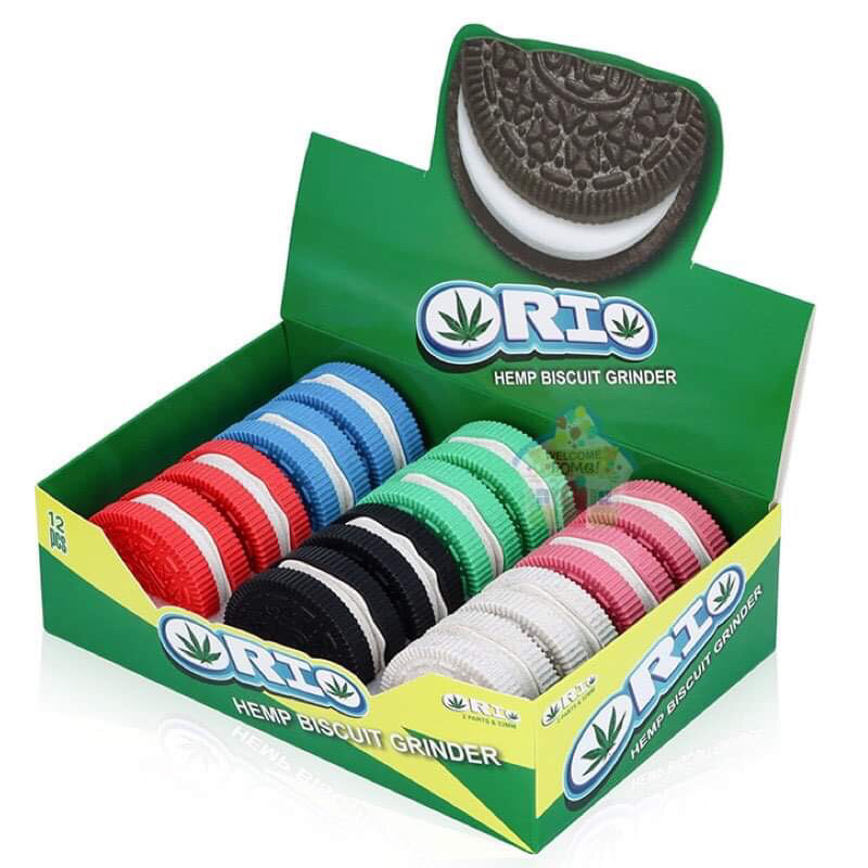 เครื่องบดสมุนไพร ที่บดสมุนไพร Orio ขนาด 52mm (สุ่มสี 1 ชิ้น) พร้อมส่ง