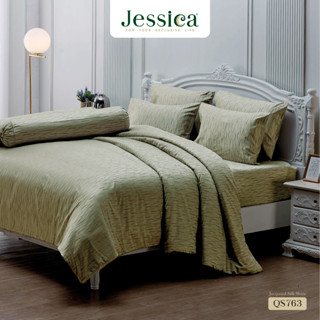 Jessica Jacquard Silk Shine 500 เส้นด้าย QS763 ชุดเครื่องนอน ผ้าปูที่นอน ผ้าห่มนวม ผ้าทอลายเรียบหรู สามารถป้องกันไรฝุ่น